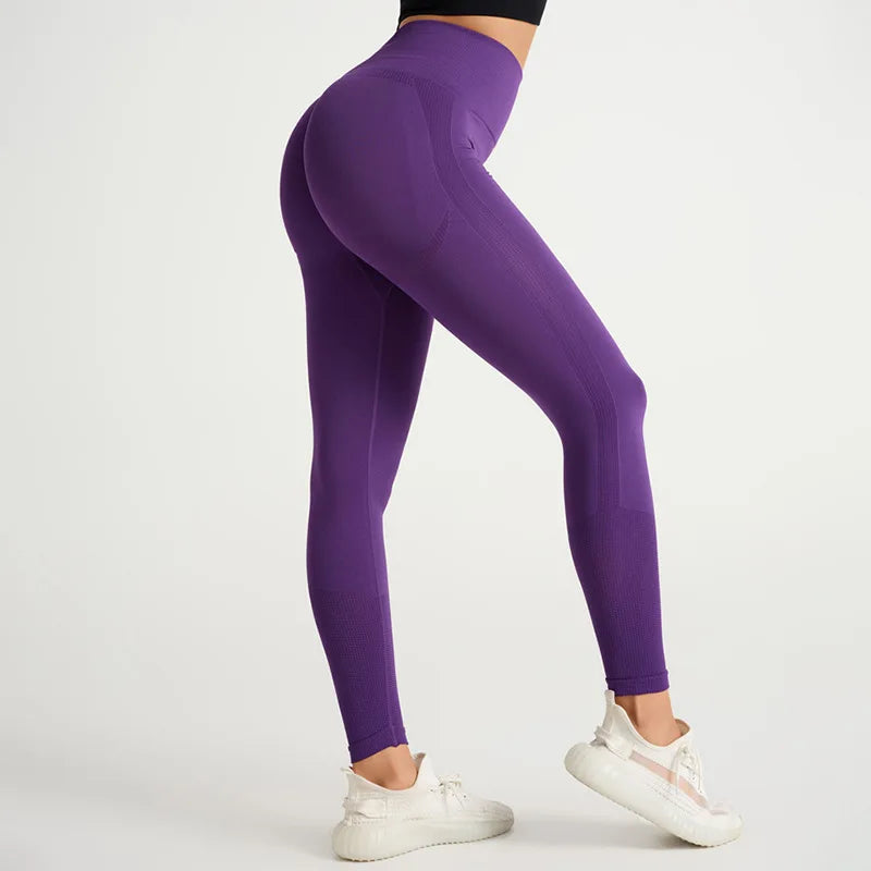 Latest Seamless Women Fitness Running High Waist Yoga Pants - GilloServ