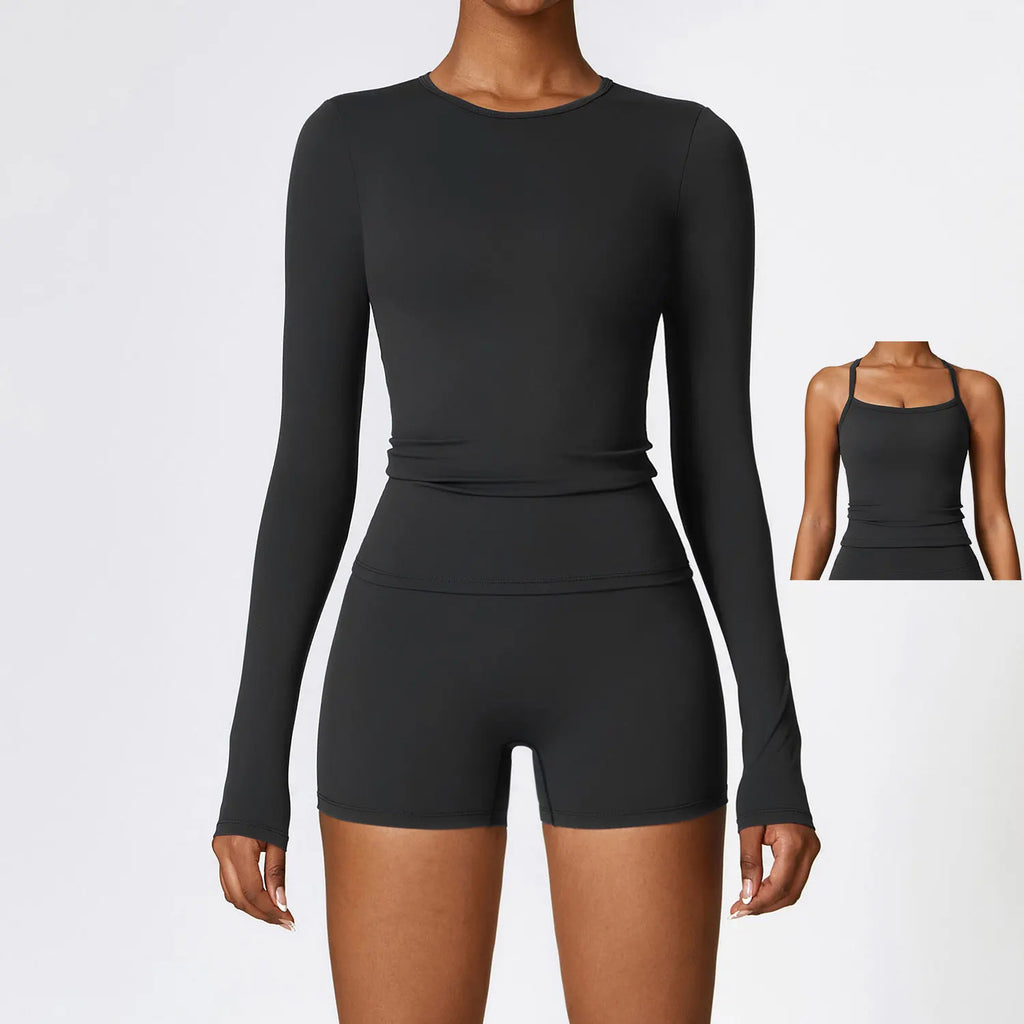 Best 2/3PCS Yoga Set Women Workout Set Seamless Sportswear Gym Clothing - GilloServ