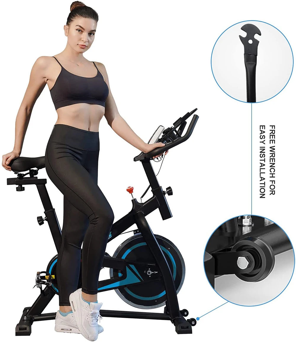 Workout Home Indoor Fitness Trainer Bike Foldable