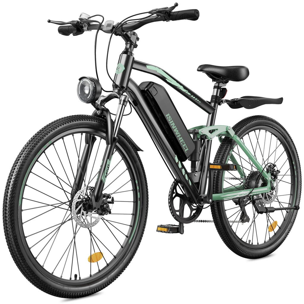 Isinwheel M50 Dual suspension E-bike For Adult 36V 13Ah Battery 500W Motor  27.5 Inch Tires City Electric bicycle - GilloServ