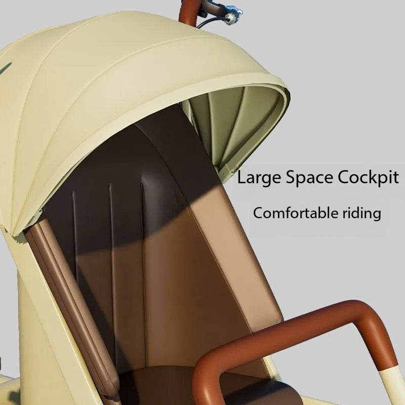 Mother And Baby Tricycle For Outdoor Cycling And Baby Transportation - GilloServ