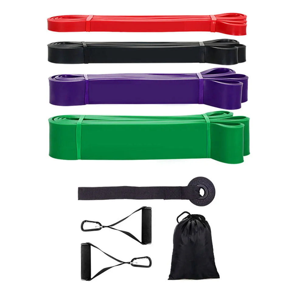 Unisex Fitness 208cm Rubber Resistance Yoga Band Pilates