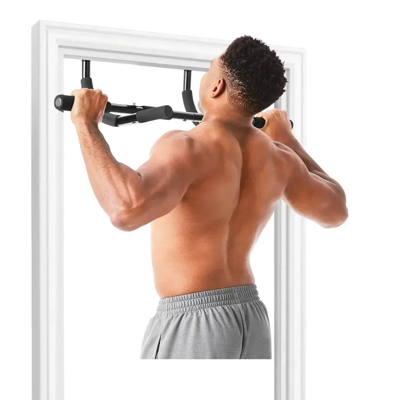 Multi-Grip Pull-Up Bar for Doorway, 12 Positions & 250LBS Capacity - GilloServ