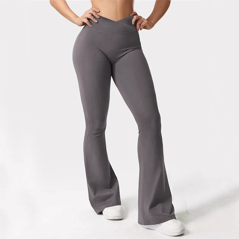 Best Yoga Pants Womens High Waist Hip Lifting Wide Leg Pants - GilloServ