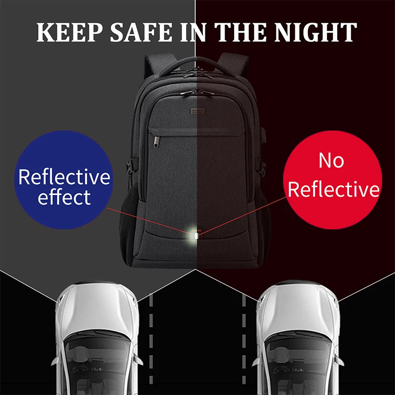 Men's 17.3 Inch Laptop Backpack for Travel College Backpack Waterproof - GilloServ