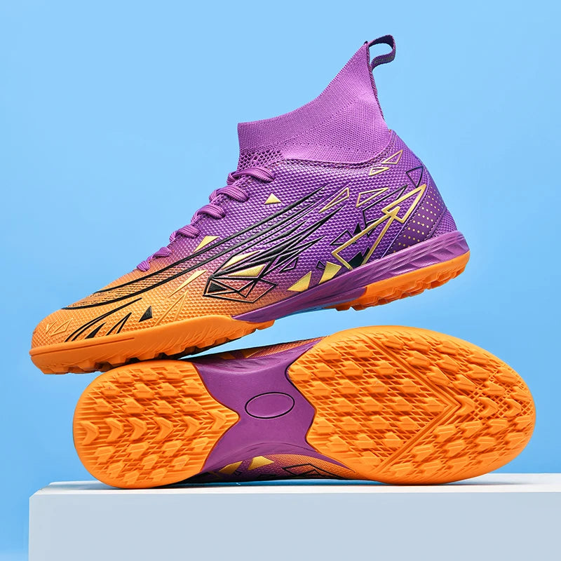 Best New Football Boots Adult Breathable/Long Spikes Sport Soccer Training Shoes/Cleats - GilloServ