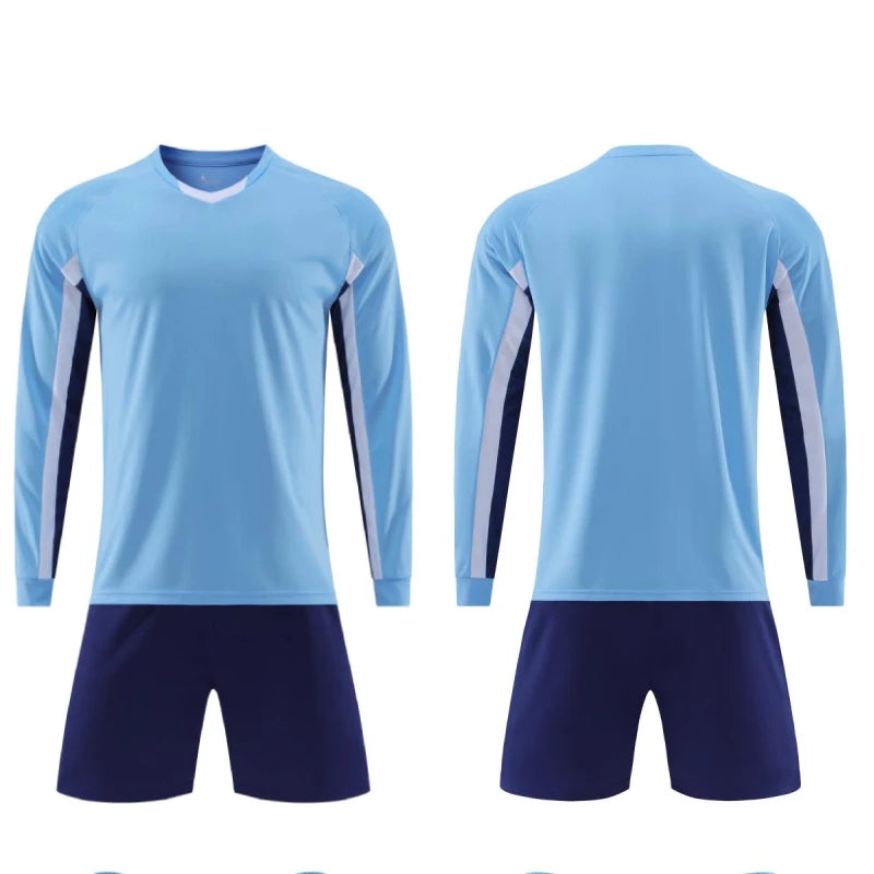 Long Sleeve Football Jersey Set Uniform Suit for Children - GilloServ