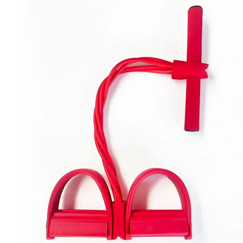 Four-Tube Pedal Tensioner Multi-Functional Household Fitness Equipment/ /Yoga Abdominal Strengthening Elastic Band Tension Rope - GilloServ