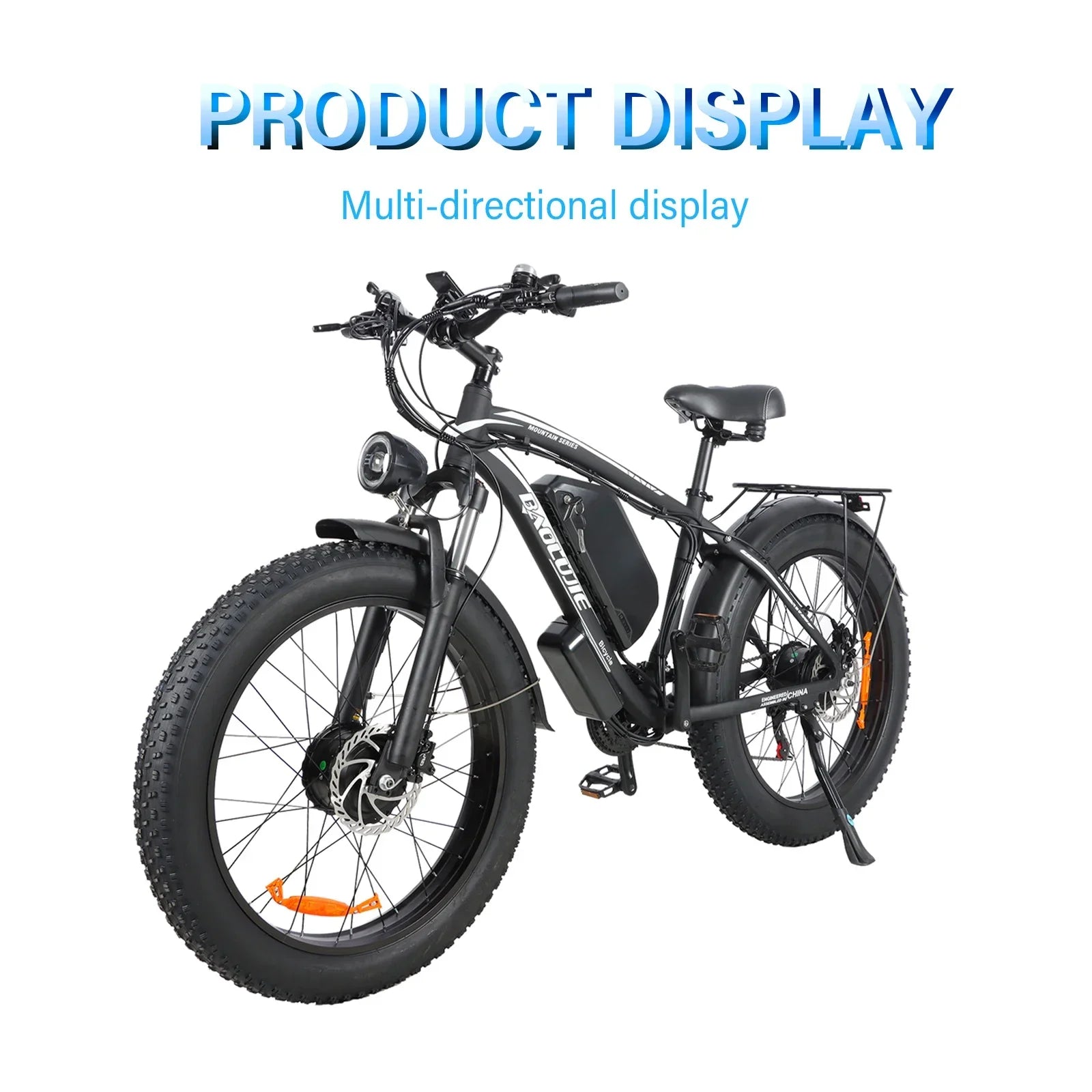 High Performance NEW DP-2602 Electric Bicycle 3000W Motor 48V 23Ah Battery City Commuter Electric Bike 26inch Rough Terrain E-Bike - GilloServ