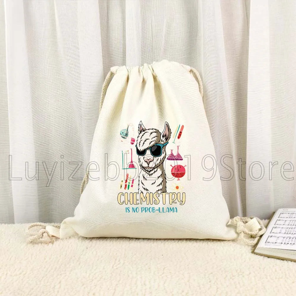Funny Chemistry Biology Science Art Cute Gifts Canvas Drawstring Bags - GilloServ