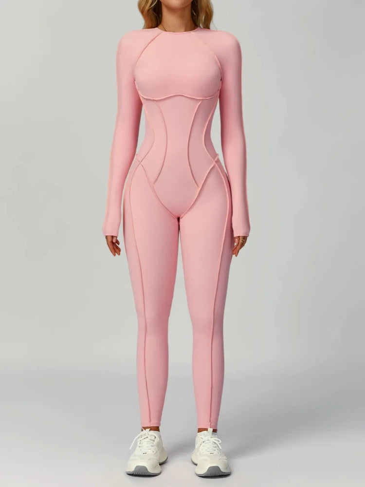 Women Yoga Suit Beautiful Back Hollow Out One Piece Sport Fitness Clothing Cotton Comfortable Activewear Stretchy Gym - GilloServ