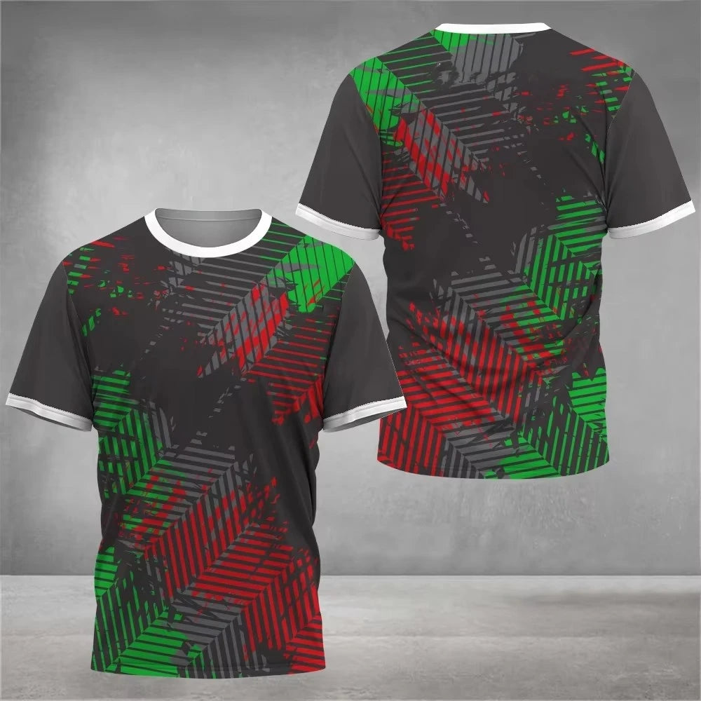 Mens T Shirt Print Summer Tennis Jersey Unisex Sports - GilloServ
