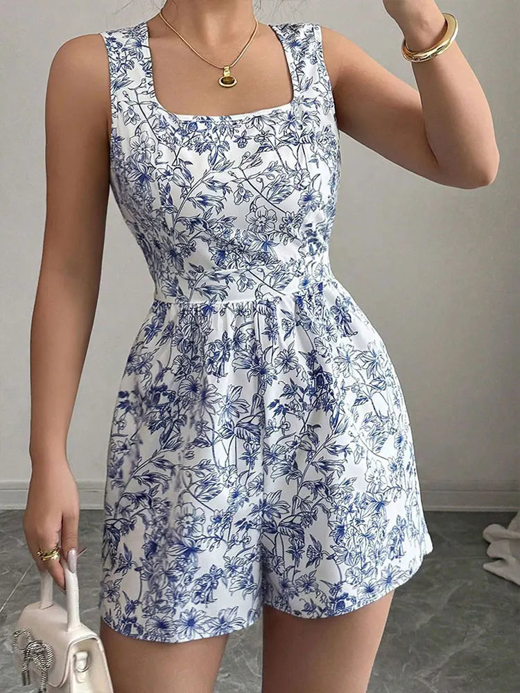 Women Jumpsuits Summer New Streetwear Fashion Lace-up Casual - GilloServ