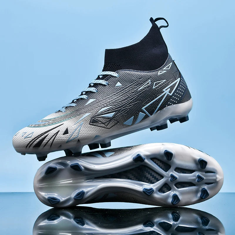 Best New Football Boots Adult Breathable/Long Spikes Sport Soccer Training Shoes/Cleats - GilloServ