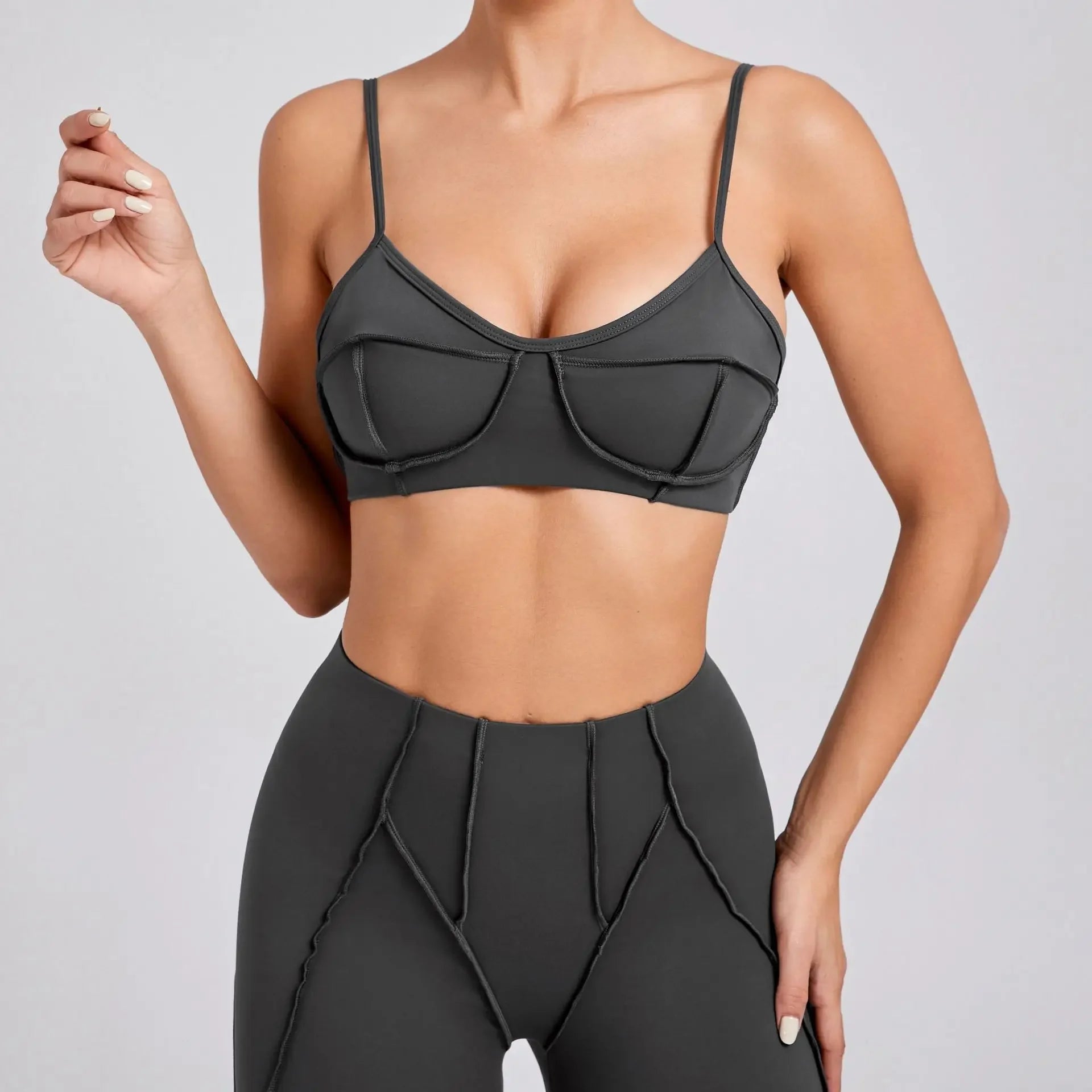 Sports Bra Push Up Workout Yoga Apparel Casual Gym Athletic Top Running Fitness Activewear Underwear - GilloServ