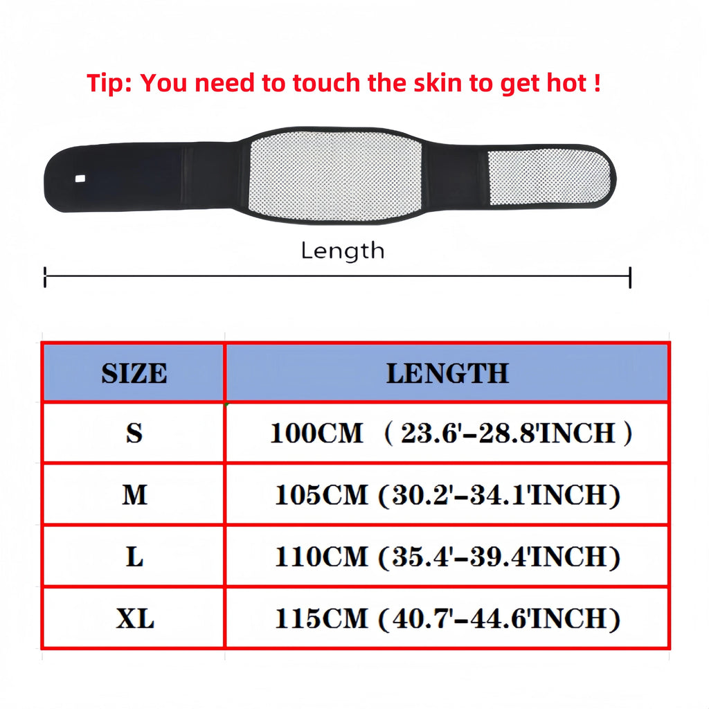 Adjustable Waist Tourmaline Self Heating Magnetic Therapy - GilloServ