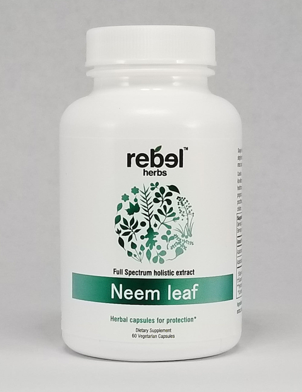 Neem Leaf Capsules Pure Azadirachta Indica Herbal Dietary Supplement
