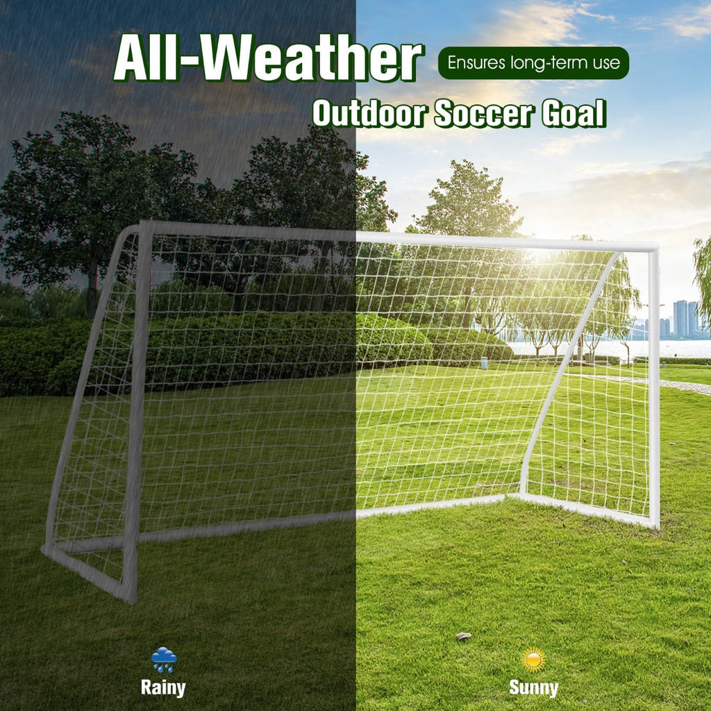 All-Weather Soccer Goal with Strong PVC Frame for Kids