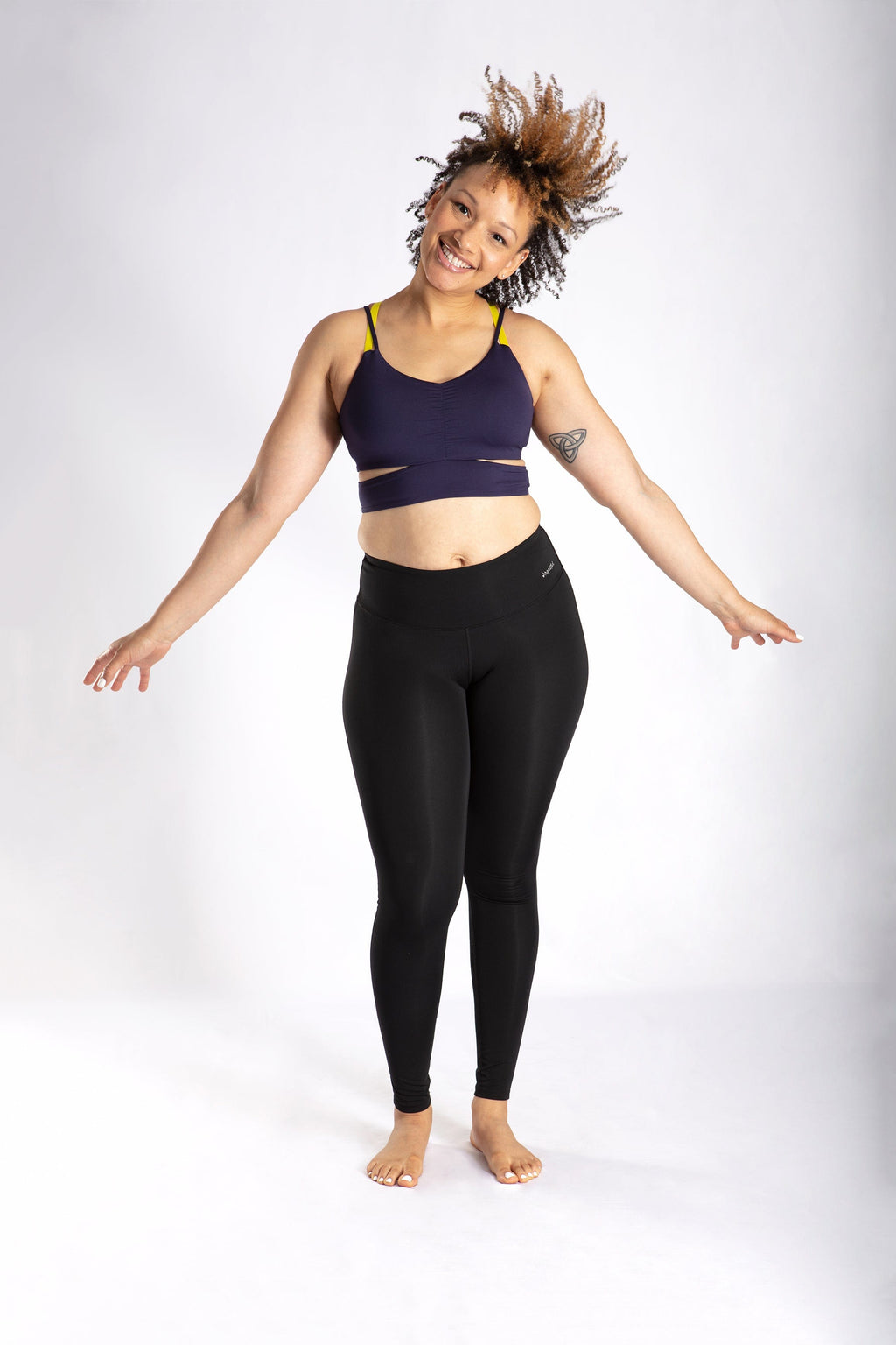 Bound & Determined Bra – Girls Night - Navy/Chartreuse (XS)