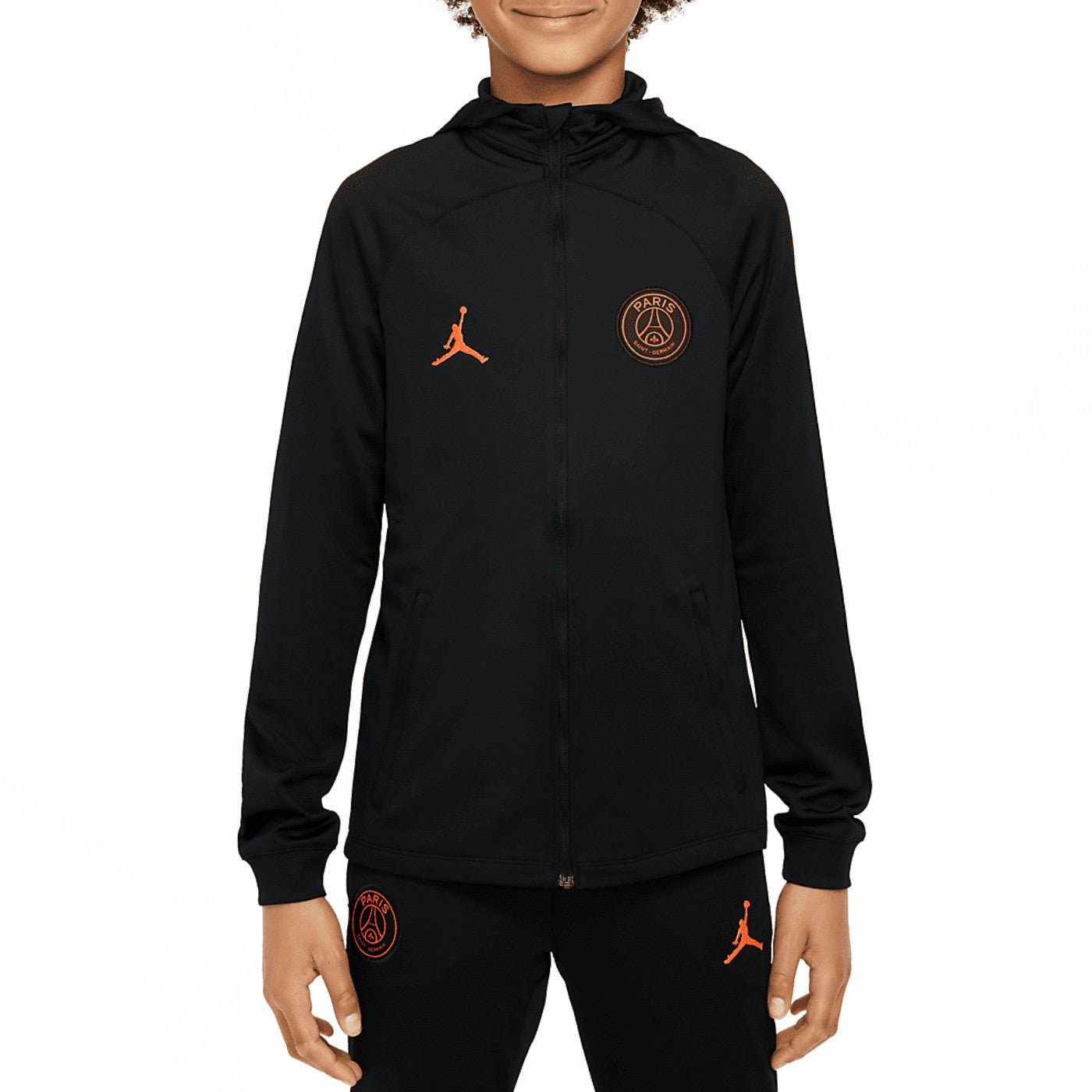 Kids - Jordan x PSG Soccer black training presentation tracksuit