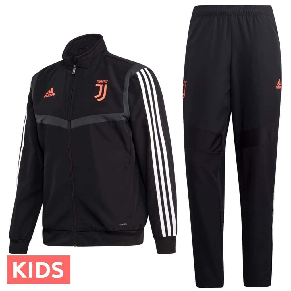 Kids - Juventus black presentation Soccer tracksuit