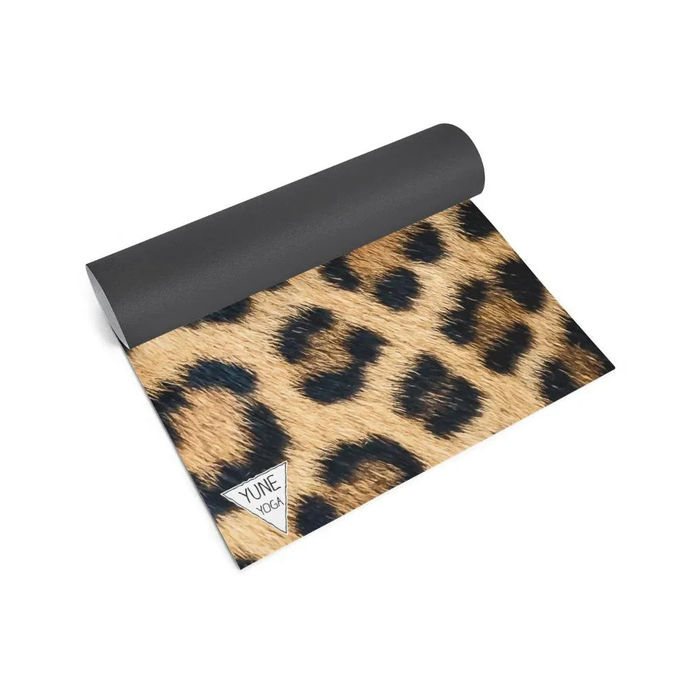 Leopard Pattern Yoga Mat// Eco-Friendly + Grip-Enhanced Flow