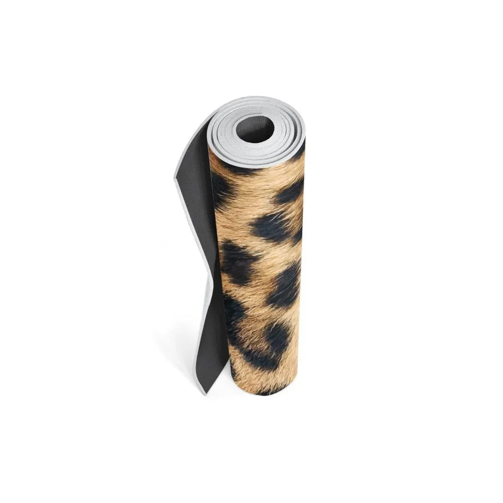 Leopard Pattern Yoga Mat// Eco-Friendly + Grip-Enhanced Flow