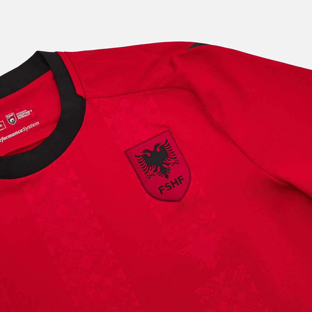 Albania national team Home soccer jersey 2024/25 - Macron-2