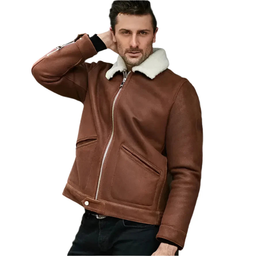 Men’s B3 Shearling Winter Jacket-0