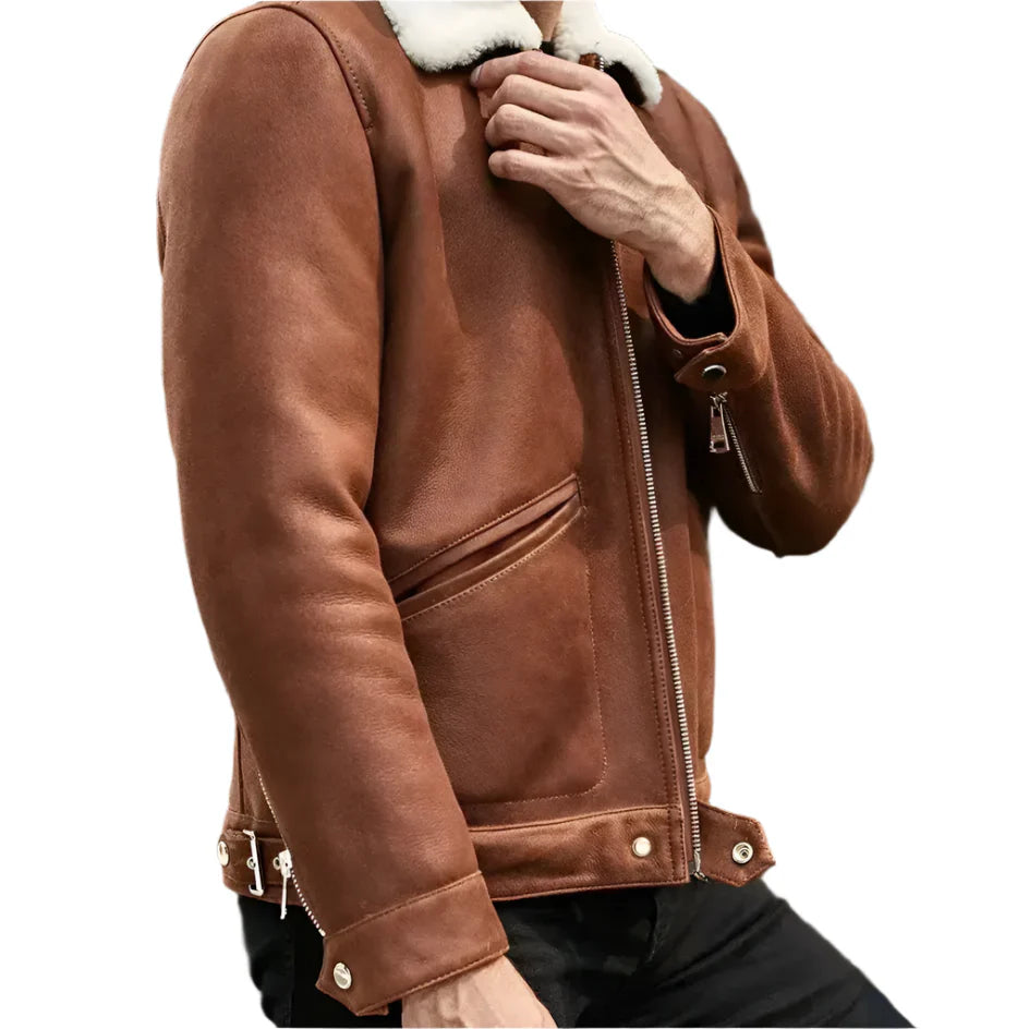 Men’s B3 Shearling Winter Jacket-3