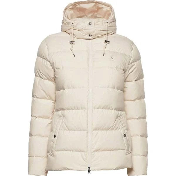 Mens Cream Winter Puffer Jacket - M