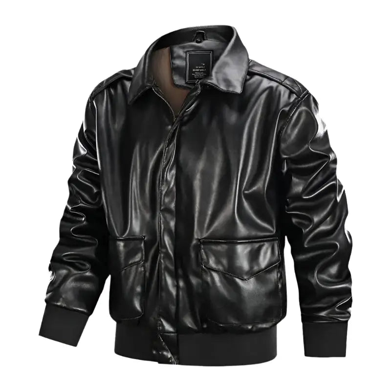 Mens Winter A2 Leather Aviator Jacket-2