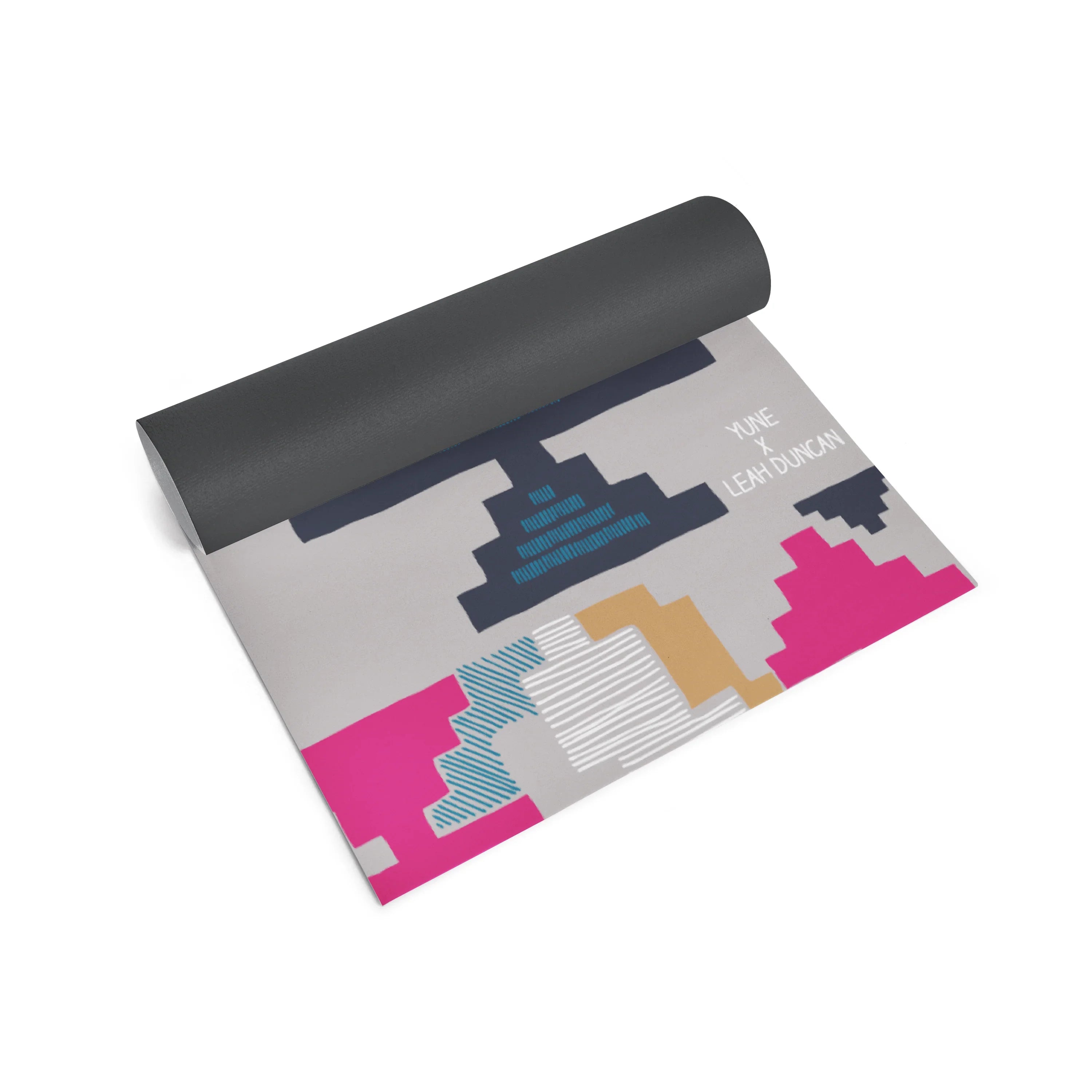Yoga Mat | 6mm Thick | Pink| Non-Slip | Eco Friendly | Yune Yoga | Leah Duncan Geo - GilloServ