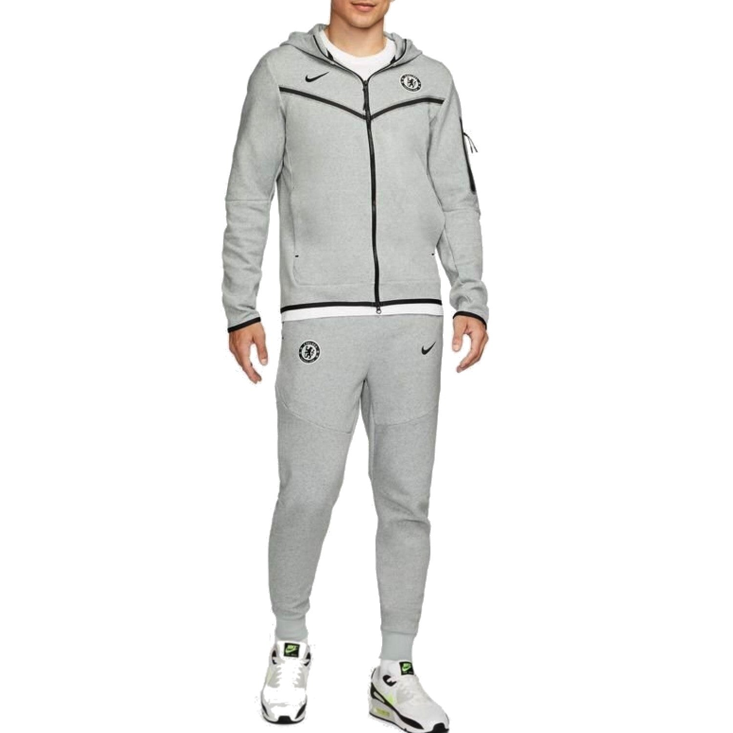 Chelsea FC grey Tech Fleece presentation tracksuit - GilloServ