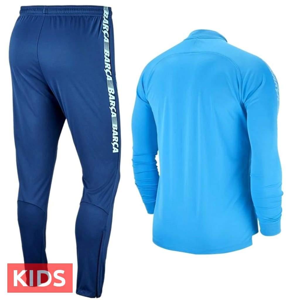 Kids - FC Barcelona soccer presentation Tracksuit light Blue
