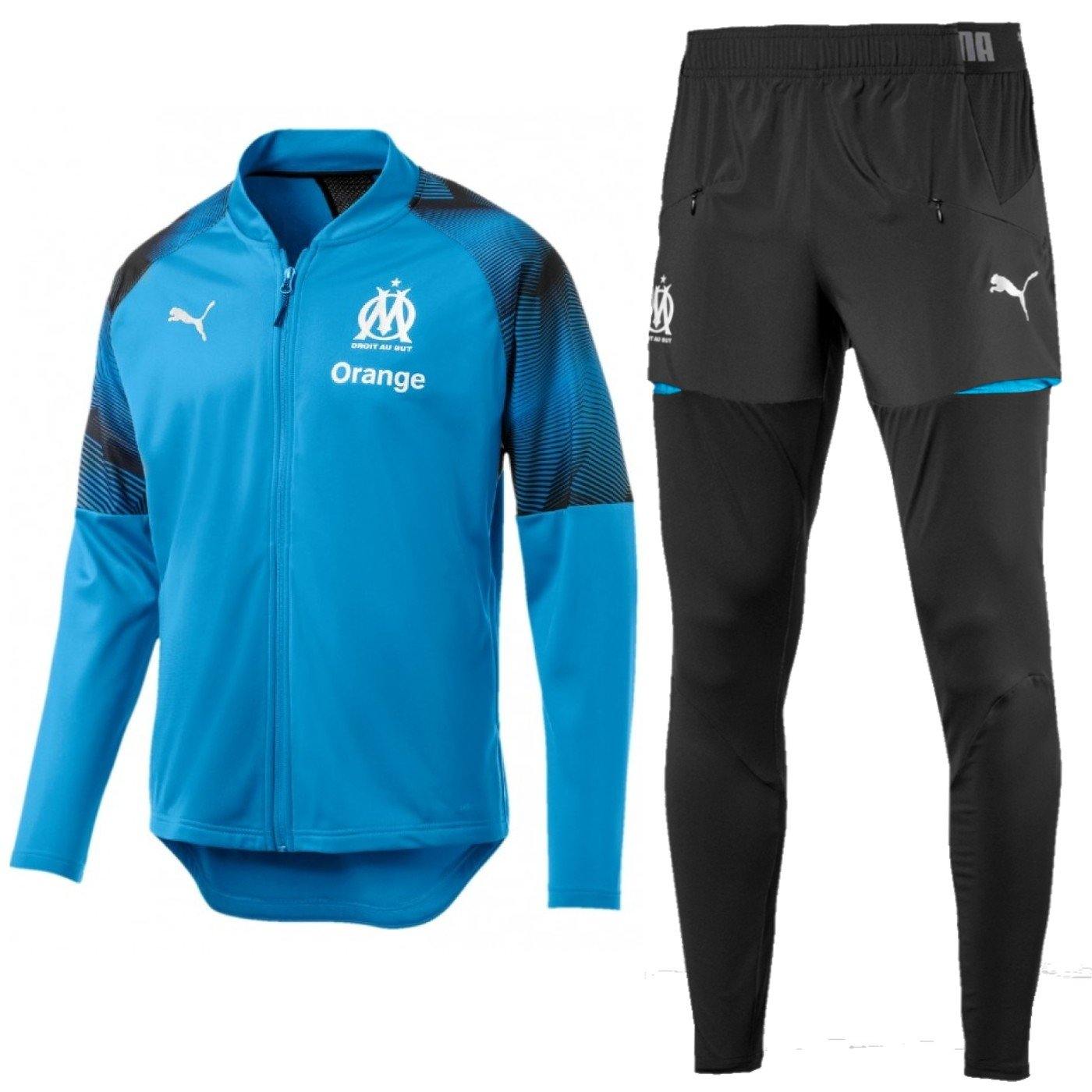 Olympique Marseille soccer Pro presentation Tracksuit