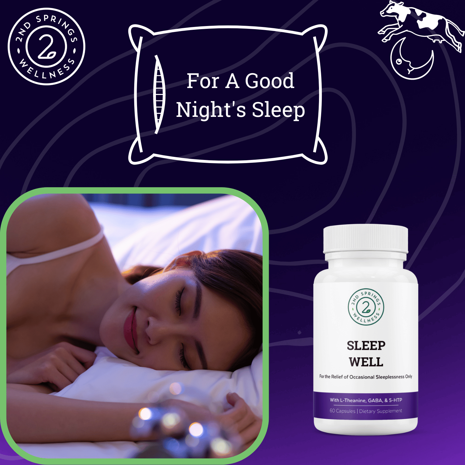 Sleep Well Stress Relief & Sleep Support Formula - GilloServ