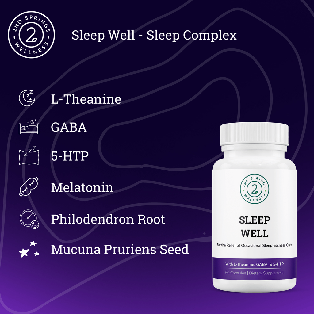 Sleep Well Stress Relief & Sleep Support Formula - GilloServ