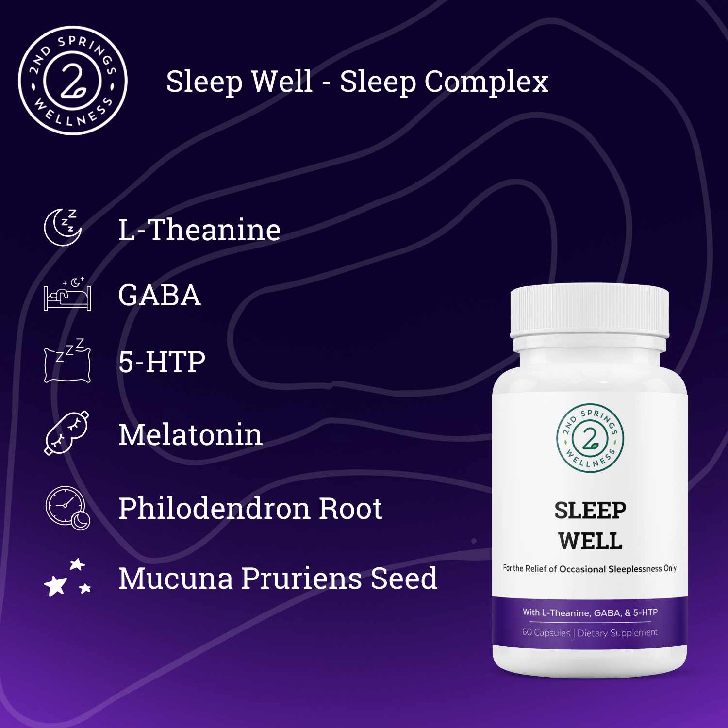 Sleep Well Stress Relief & Sleep Support Formula - GilloServ