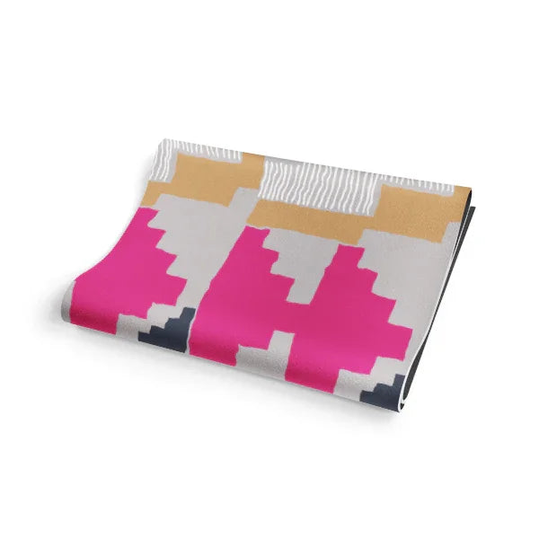Yoga Mat | 6mm Thick | Pink| Non-Slip | Eco Friendly | Yune Yoga | Leah Duncan Geo - GilloServ