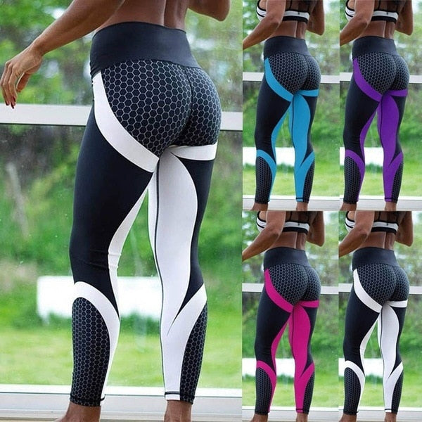 Printed Yoga Pants Women Push Up Professional Running Fitness Gym Sport Leggings Tight Trouser Pencil Leggins - GilloServ