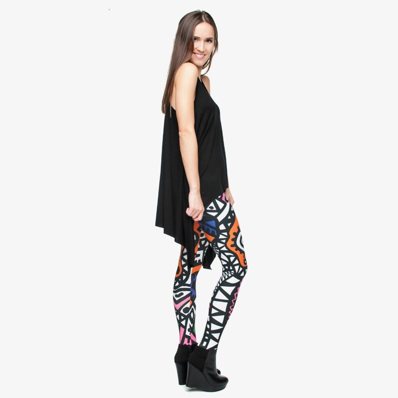 Fashion High Elasticity Legging Tribe Totem 3D