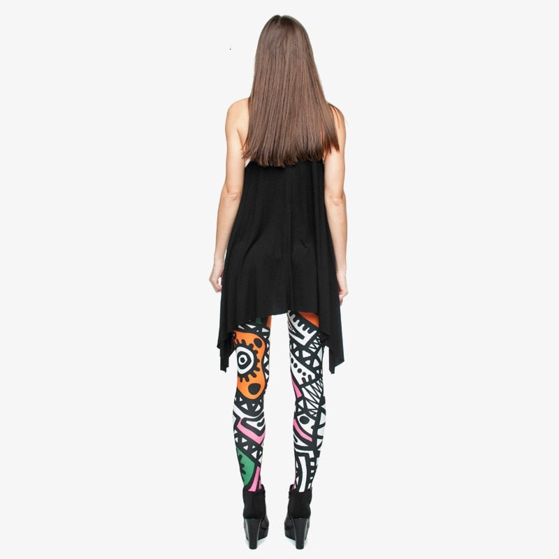 Fashion High Elasticity Legging Tribe Totem 3D