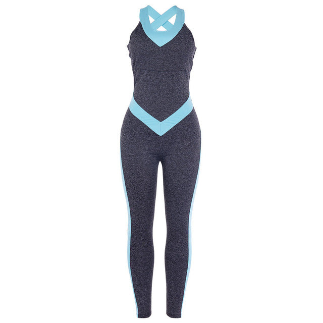 Women Suit Female Yoga One piece Jumpsuits Running Clothes - GilloServ