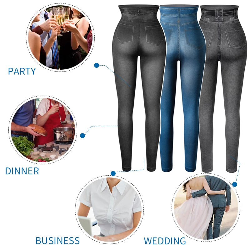 Jeans Leggings High Waist Fashion - GilloServ
