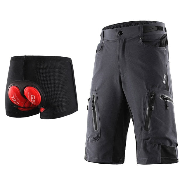 Men Outdoor Sports Cycling Shorts MTB Downhill Trousers Mountain Bike Bicycle Shorts Water Resistant Loose Fit - GilloServ