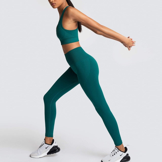 Seamless Gym Set Nylon Sportswear - GilloServ