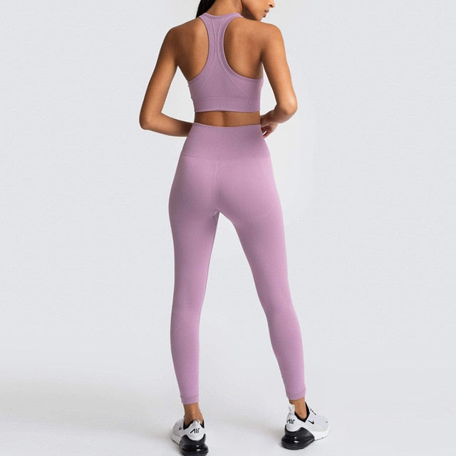Seamless Gym Set Nylon Sportswear - GilloServ
