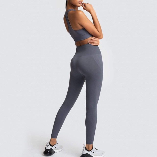 Seamless Gym Set Nylon Sportswear - GilloServ