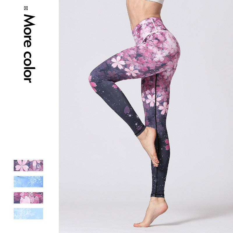 Women Fitness Yoga Pants Slim High waist Sport Leggings